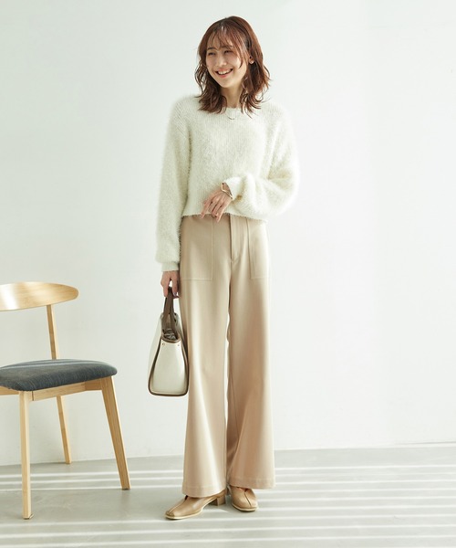 ROPE' PICNIC（ロペピクニック）の「【ご好評につき追加生産】ベイカーパンツ（その他パンツ・レディース・ベージュ/ネイビー/オフホワイト・38/40/36）」の9枚目の写真