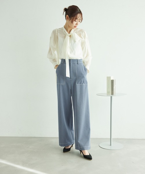 ROPE' PICNIC（ロペピクニック）の「【ご好評につき追加生産】ベイカーパンツ（その他パンツ・レディース・ベージュ/ネイビー/オフホワイト・38/40/36）」の15枚目の写真