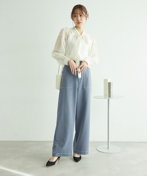 ROPE' PICNIC（ロペピクニック）の「【ご好評につき追加生産】ベイカーパンツ（その他パンツ・レディース・ベージュ/ネイビー/オフホワイト・38/40/36）」の16枚目の写真