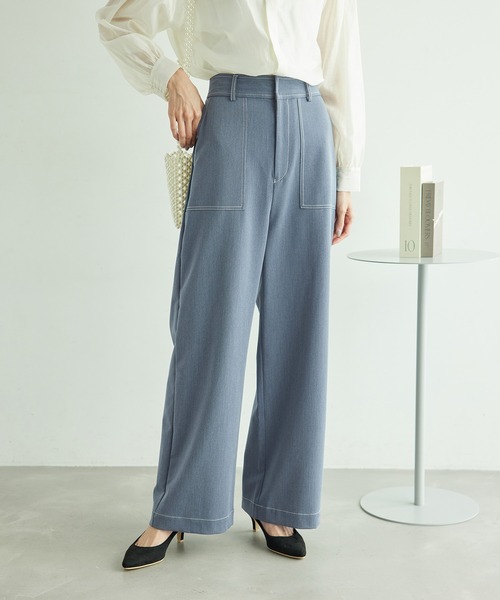 ROPE' PICNIC（ロペピクニック）の「【ご好評につき追加生産】ベイカーパンツ（その他パンツ・レディース・ベージュ/ネイビー/オフホワイト・38/40/36）」の17枚目の写真