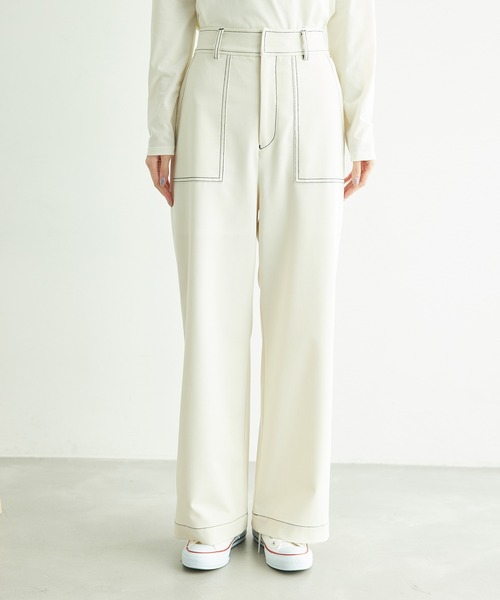 ROPE' PICNIC（ロペピクニック）の「【ご好評につき追加生産】ベイカーパンツ（その他パンツ・レディース・ベージュ/ネイビー/オフホワイト・38/40/36）」の18枚目の写真