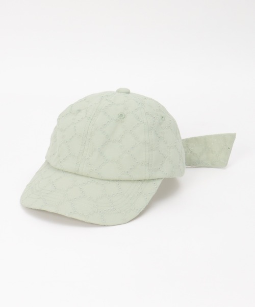 新品未使用✨　yori ボアリボンキャップ　ホワイト　57cm hy-link_cap-1088