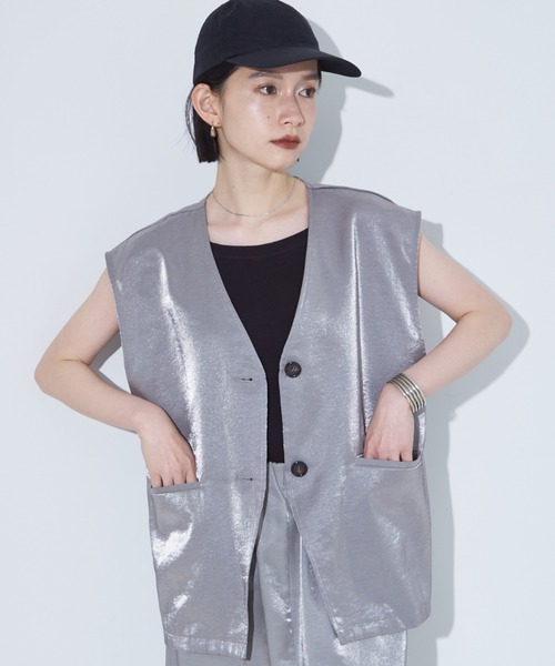 【セール】【セットアップ着用可】SHINE/ツイードベスト（ベスト）｜NOMINE（ノミネ） 6,380円