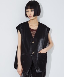 【セットアップ着用可】SHINE/ツイードベスト