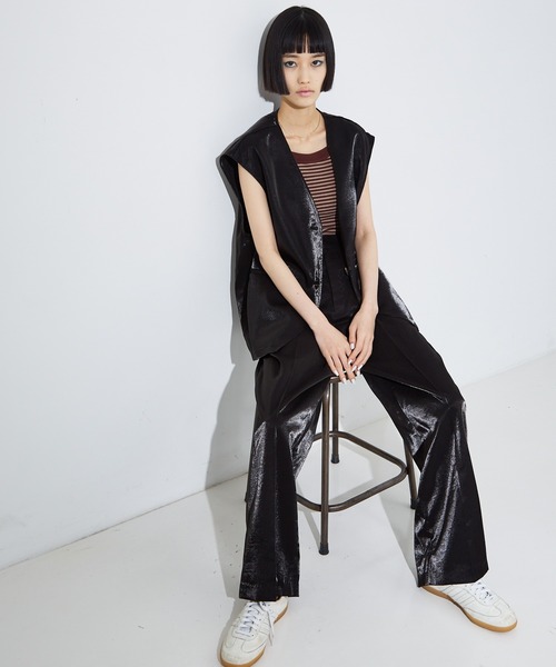 NOMINE（ノミネ）の「【セットアップ着用可】SHINE/ツイードベスト（ベスト・レディース・シルバー/ブラック/オフホワイト・フリー）」の11枚目の写真