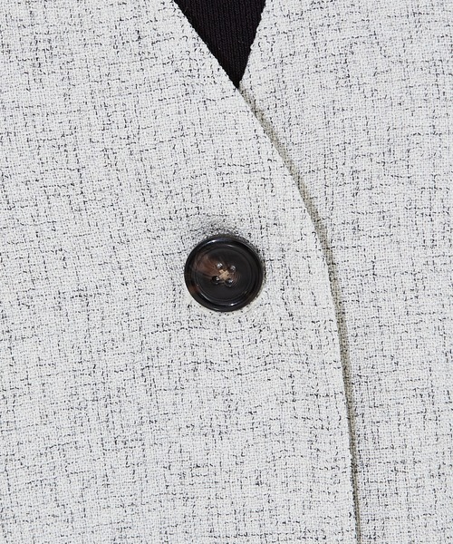 NOMINE（ノミネ）の「【セットアップ着用可】SHINE/ツイードベスト（ベスト・レディース・シルバー/ブラック/オフホワイト・フリー）」の13枚目の写真