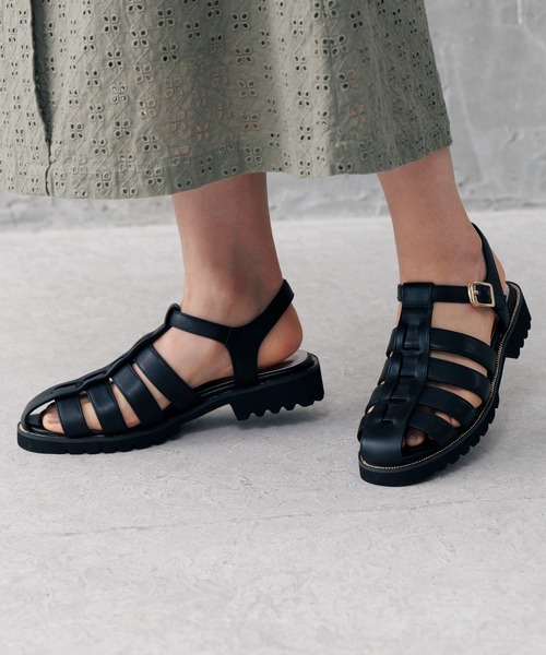 HIMIKO（ヒミコ）の「【HIMIKO】グルカサンダル/641221（サンダル・レディース・ブラック/アイボリー/グリーン/ダークブラウン・22.0cm/22.5cm/23.0cm/23.5cm/24.0cm/24.5cm/25.0cm/21.5cm/25.5cm/26.0cm/26.5cm）」の15枚目の写真