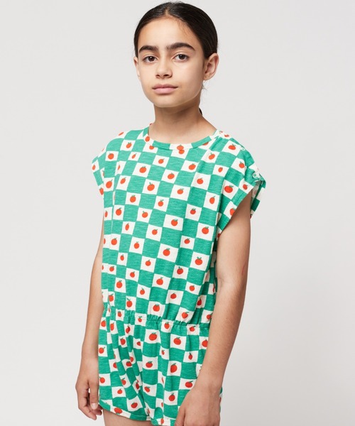 【セール】Tomato all over playsuit（つなぎ/オールインワン）｜BOBO CHOSES（ボボショーズ）