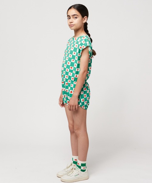 BOBO CHOSES(ボボショーズ)の「Tomato all over playsuit(つなぎ/オールインワン・キッズ・オフホワイト・10Y-12Y/12Y-14Y/2y-3y/4-5YEAR/6-7YEAR/8Y-10Y)」の3枚目の写真