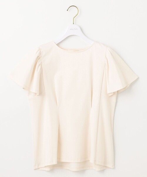 ANY SIS(エニィスィス)の「【接触冷感】美人 フリルスリーブ カットソー(Tシャツ/カットソー・レディース・ホワイト系/ライラック系/ダークグリーン系/ダルブルー系/ブラック系/ピンク系・4)」の21枚目の写真
