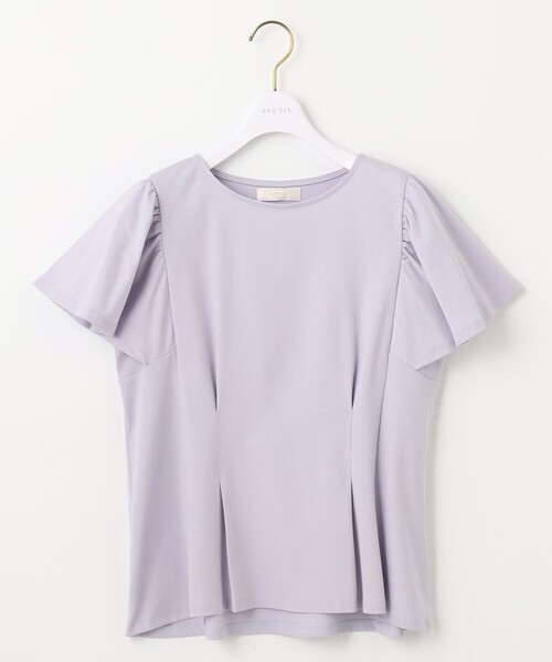 ANY SIS(エニィスィス)の「【接触冷感】美人 フリルスリーブ カットソー(Tシャツ/カットソー・レディース・ホワイト系/ライラック系/ダークグリーン系/ダルブルー系/ブラック系/ピンク系・4)」の22枚目の写真
