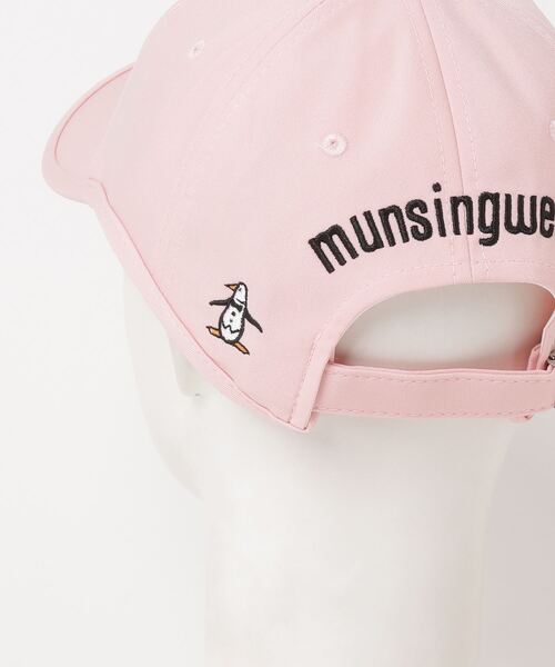 MUNSINGWEAR(マンシングウェア)の「【ENVOY】ペンギン刺しゅう ウエーブカットキャップ(キャップ・レディース・ピンク/ホワイト/ブラック・F)」の8枚目の写真