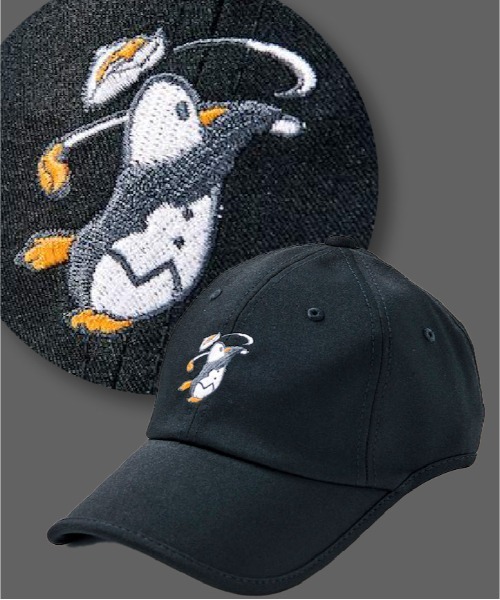 MUNSINGWEAR(マンシングウェア)の「【ENVOY】ペンギン刺しゅう ウエーブカットキャップ(キャップ・レディース・ピンク/ホワイト/ブラック・F)」の3枚目の写真