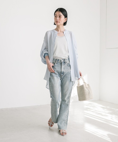 RIVE DROITE（リヴドロワ）の「ラメリブタンクトップ（タンクトップ・レディース・シルバー/グレー・FREE）」の5枚目の写真