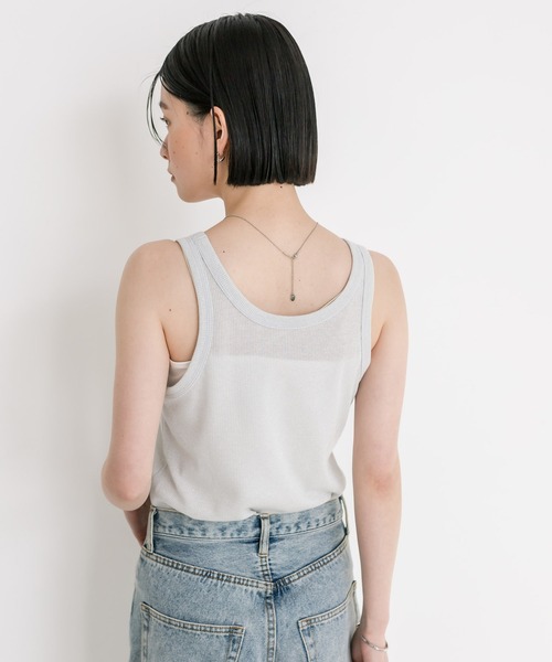RIVE DROITE（リヴドロワ）の「ラメリブタンクトップ（タンクトップ・レディース・シルバー/グレー・FREE）」の9枚目の写真