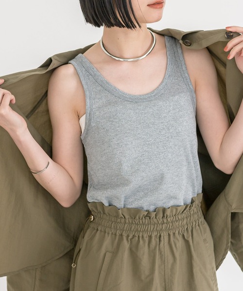 RIVE DROITE（リヴドロワ）の「ラメリブタンクトップ（タンクトップ・レディース・シルバー/グレー・FREE）」の11枚目の写真