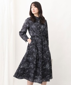 セール】FIORE PRINT DENIM DRESS（ワンピース）｜Ameri（アメリ