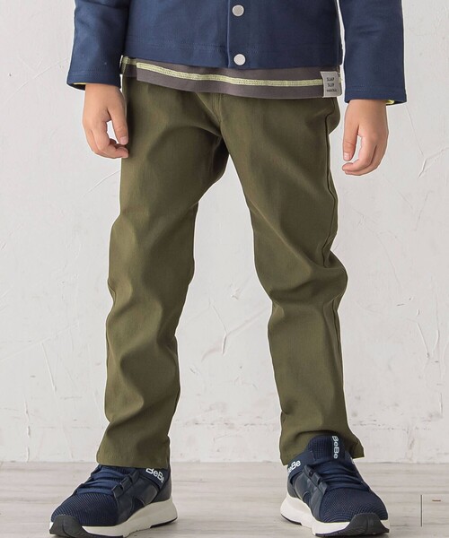 SLAP SLIP(スラップスリップ)の「らくのびスーパーストレッチツイルパンツ(90~150cm)(その他パンツ・キッズ・オフホワイト/ブラック/ベージュ/パープル/ピンク/グリーン/ブルー系その他2/ネイビー/オレンジ/グリーン系その他/ベージュ系その他/ブラック系その他・130cm/140cm/90cm/110cm/120cm/100cm/150cm)」の8枚目の写真