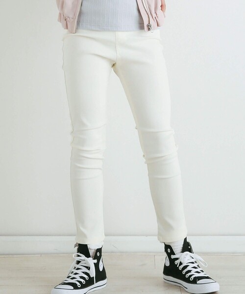 SLAP SLIP(スラップスリップ)の「らくのびスーパーストレッチツイルパンツ(90~150cm)(その他パンツ・キッズ・オフホワイト/ブラック/ベージュ/パープル/ピンク/グリーン/ブルー系その他2/ネイビー/オレンジ/グリーン系その他/ベージュ系その他/ブラック系その他・130cm/140cm/90cm/110cm/120cm/100cm/150cm)」の2枚目の写真