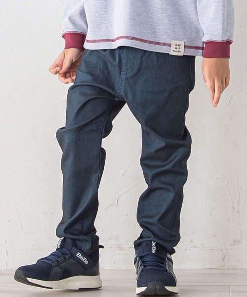 SLAP SLIP(スラップスリップ)の「らくのびスーパーストレッチツイルパンツ(90~150cm)(その他パンツ・キッズ・オフホワイト/ブラック/ベージュ/パープル/ピンク/グリーン/ブルー系その他2/ネイビー/オレンジ/グリーン系その他/ベージュ系その他/ブラック系その他・130cm/140cm/90cm/110cm/120cm/100cm/150cm)」の1枚目の写真