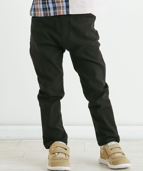 SLAP SLIP(スラップスリップ)の「らくのびスーパーストレッチツイルパンツ(90~150cm)(その他パンツ・キッズ・オフホワイト/ブラック/ベージュ/パープル/ピンク/グリーン/ブルー系その他2/ネイビー/オレンジ/グリーン系その他/ベージュ系その他/ブラック系その他・130cm/140cm/90cm/110cm/120cm/100cm/150cm)」の3枚目の写真