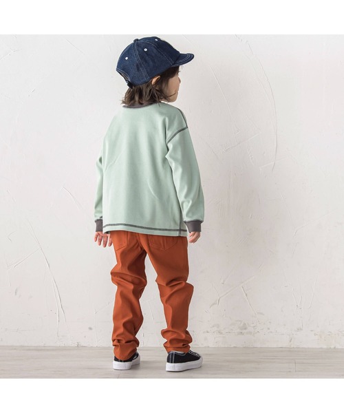 SLAP SLIP(スラップスリップ)の「らくのびスーパーストレッチツイルパンツ(90~150cm)(その他パンツ・キッズ・オフホワイト/ブラック/ベージュ/パープル/ピンク/グリーン/ブルー系その他2/ネイビー/オレンジ/グリーン系その他/ベージュ系その他/ブラック系その他・130cm/140cm/90cm/110cm/120cm/100cm/150cm)」の16枚目の写真