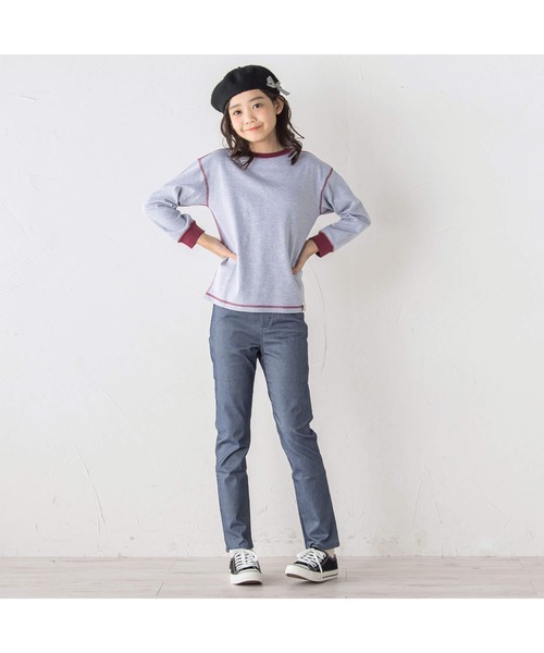 SLAP SLIP(スラップスリップ)の「らくのびスーパーストレッチツイルパンツ(90~150cm)(その他パンツ・キッズ・オフホワイト/ブラック/ベージュ/パープル/ピンク/グリーン/ブルー系その他2/ネイビー/オレンジ/グリーン系その他/ベージュ系その他/ブラック系その他・130cm/140cm/90cm/110cm/120cm/100cm/150cm)」の18枚目の写真