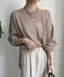 DouDou | ペーパーヤーンプルオーバー(ニット/セーター)