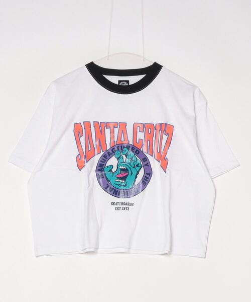 SANTA CRUZ(サンタクルーズ)の「【ムラサキスポーツ限定】SANTACRUZ/サンタクルーズ ショート丈Tシャツ 502241435(Tシャツ/カットソー・レディース・ホワイト/スミクロ・XL/L/M)」の8枚目の写真
