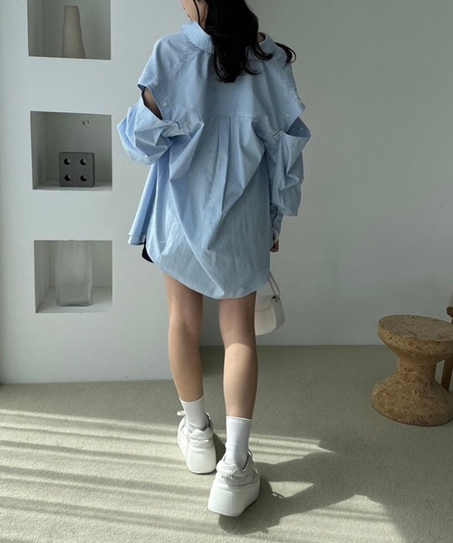 セール】肩あきマルチウェイシャツ【WEB限定商品】（シャツ/ブラウス