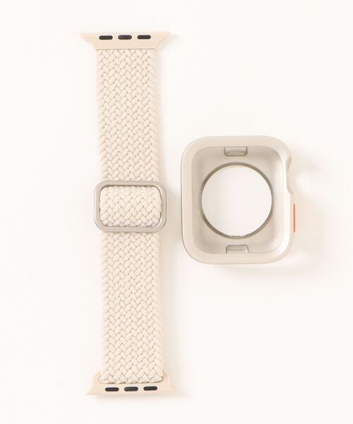 zandy（ズィーアンドワイ）の「zandy ズィーアンドワイ/ Apple Watch ケース＆ベルトセット マットタイプ【スクエアソフトフレーム】 アップルウォッチカバー& 編み込みナイロンループバンド /// set4（デジタル腕時計・メンズ・ネイビー/グレー系その他/カーキ/ホワイト×シルバー/ブラック×ブラック/ライトグリーン/ブルーパープル/ピンク系その他・S/M）」の21枚目の写真
