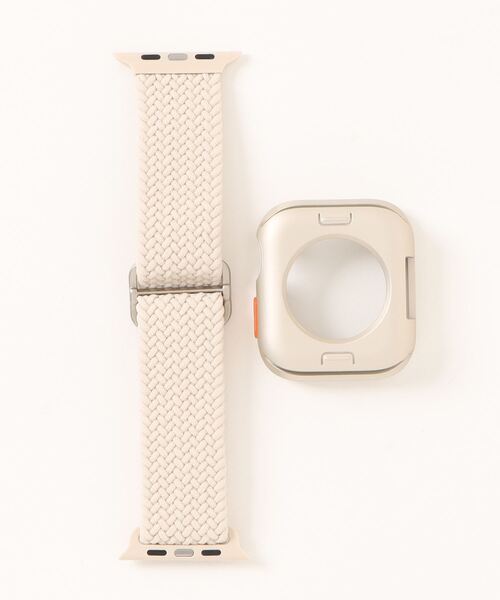 zandy（ズィーアンドワイ）の「zandy ズィーアンドワイ/ Apple Watch ケース＆ベルトセット マットタイプ【スクエアソフトフレーム】 アップルウォッチカバー& 編み込みナイロンループバンド /// set4（デジタル腕時計・メンズ・ネイビー/グレー系その他/カーキ/ホワイト×シルバー/ブラック×ブラック/ライトグリーン/ブルーパープル/ピンク系その他・S/M）」の19枚目の写真