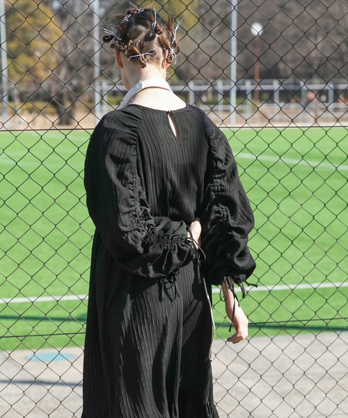 forksy.（フォルクシー）の「【forksy.】シアードロストワンピース（ワンピース・レディース・ラベンダー/グリーン/ブラック/グレイッシュベージュ・FREE）」の10枚目の写真