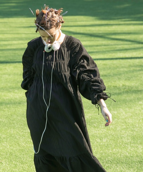 forksy.（フォルクシー）の「【forksy.】シアードロストワンピース（ワンピース・レディース・ラベンダー/グリーン/ブラック/グレイッシュベージュ・FREE）」の20枚目の写真