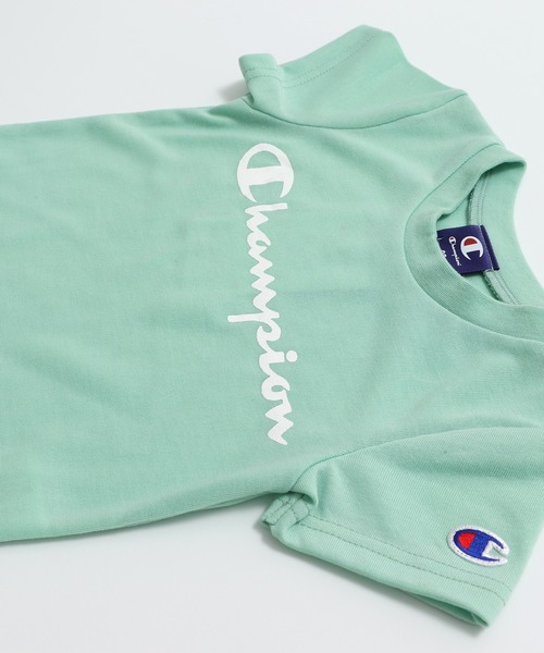 Champion（チャンピオン）の「champion / チャンピオン 半袖ロゴTシャツ（Tシャツ/カットソー・キッズ・ホワイト/パープル/ブラック/グリーン・110cm/100cm/90cm/80ｃｍ/130cm/120cm）」の12枚目の写真