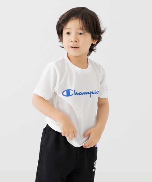 Champion（チャンピオン）の「champion / チャンピオン 半袖ロゴTシャツ（Tシャツ/カットソー・キッズ・ホワイト/パープル/ブラック/グリーン・110cm/100cm/90cm/80ｃｍ/130cm/120cm）」の16枚目の写真