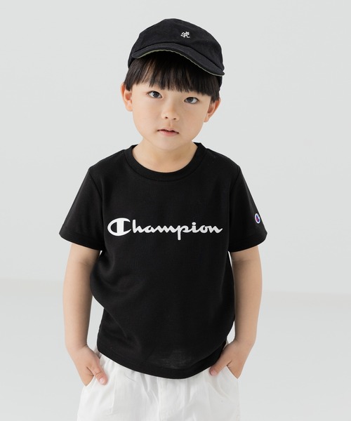 Champion（チャンピオン）の「champion / チャンピオン 半袖ロゴTシャツ（Tシャツ/カットソー・キッズ・ホワイト/パープル/ブラック/グリーン・110cm/100cm/90cm/80ｃｍ/130cm/120cm）」の20枚目の写真