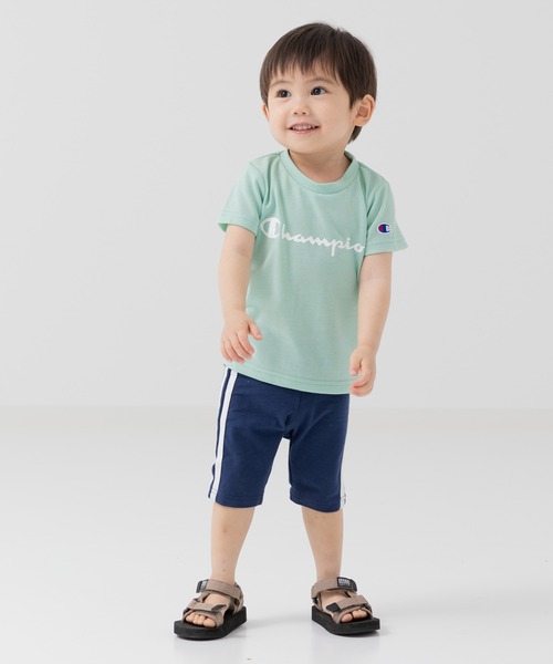 Champion（チャンピオン）の「champion / チャンピオン 半袖ロゴTシャツ（Tシャツ/カットソー・キッズ・ホワイト/パープル/ブラック/グリーン・110cm/100cm/90cm/80ｃｍ/130cm/120cm）」の22枚目の写真