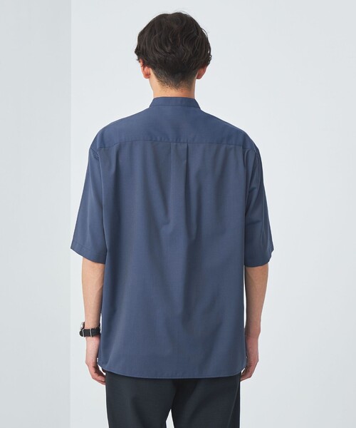 green label relaxing（グリーンレーベルリラクシング）の「TW ウォッシャブルトロ バンドカラー プルオーバー シャツ  -マシンウォッシャブル・ストレッチ・防シワ-（シャツ/ブラウス・メンズ・マスタード/コバルトブルー/ライトグレー・S/M/L/XL）」の10枚目の写真