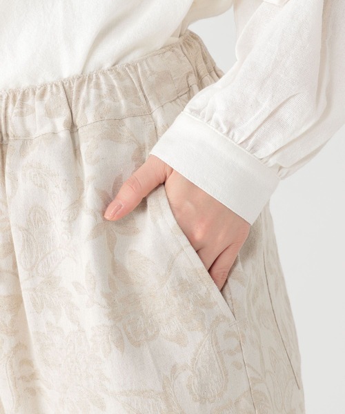 studio CLIP（スタディオクリップ）の「ジャガードイージーパンツ[プチサイズあり]（その他パンツ・レディース・ブラック/アイボリー・PF/FREE）」の10枚目の写真