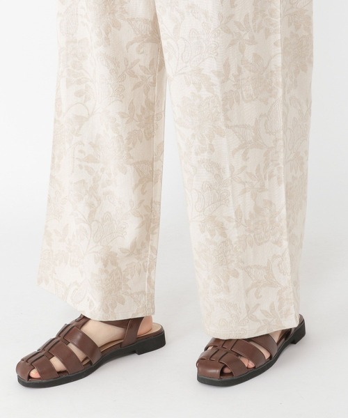 studio CLIP（スタディオクリップ）の「ジャガードイージーパンツ[プチサイズあり]（その他パンツ・レディース・ブラック/アイボリー・PF/FREE）」の11枚目の写真