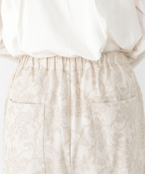 studio CLIP（スタディオクリップ）の「ジャガードイージーパンツ[プチサイズあり]（その他パンツ・レディース・ブラック/アイボリー・PF/FREE）」の12枚目の写真