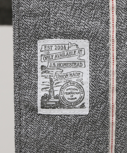 JOURNAL STANDARD J.S HOMESTEAD（ジャーナルスタンダードホームステッド）の「【J.S.Homestead】SALT&PEPPER ATELIER SH JK（カバーオール・メンズ・ライトグレー/ブラック・LARGE/MEDIUM）」の5枚目の写真