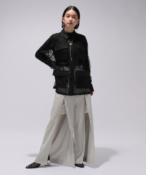 HARE（ハレ）の「ディープスリットレースパンツ(HARE)（その他パンツ・レディース・ライトグレー/ブラック・FREE）」の15枚目の写真