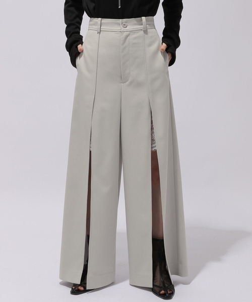 HARE（ハレ）の「ディープスリットレースパンツ(HARE)（その他パンツ・レディース・ライトグレー/ブラック・FREE）」の8枚目の写真