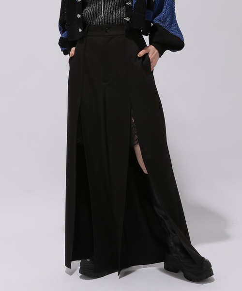 HARE（ハレ）の「ディープスリットレースパンツ(HARE)（その他パンツ・レディース・ライトグレー/ブラック・FREE）」の22枚目の写真