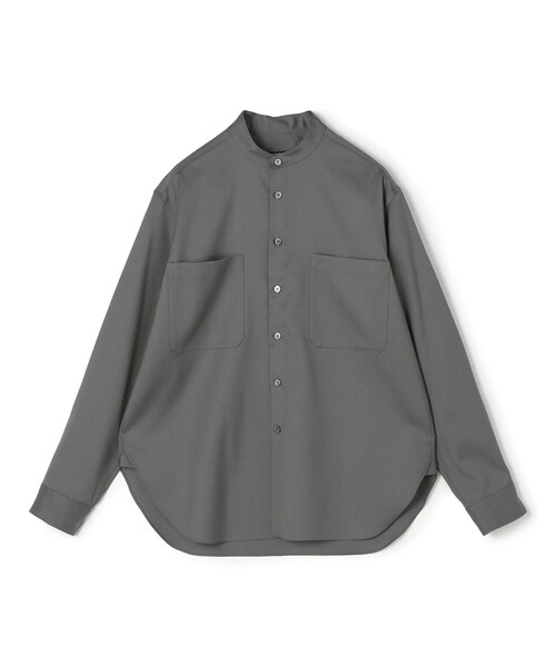 GALERIE VIE（ギャルリー ヴィー）の「ウォッシャブルギャバジン スタンドカラーシャツ（シャツ/ブラウス・メンズ・ブラック/ブラック系その他/ネイビー/チャコールグレー/グレー系その他2・FREE）」の3枚目の写真