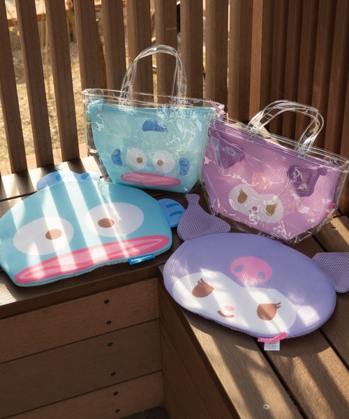 sanrio / サンリオ 】 クリアサウナバッグ メッシュインナーポーチ