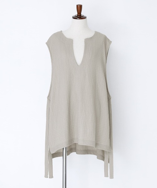 n'OrLABEL（ノアールレーベル）の「『脇リボンベスト』（ベスト・レディース・ブラック/グレイッシュベージュ・FREE）」の7枚目の写真