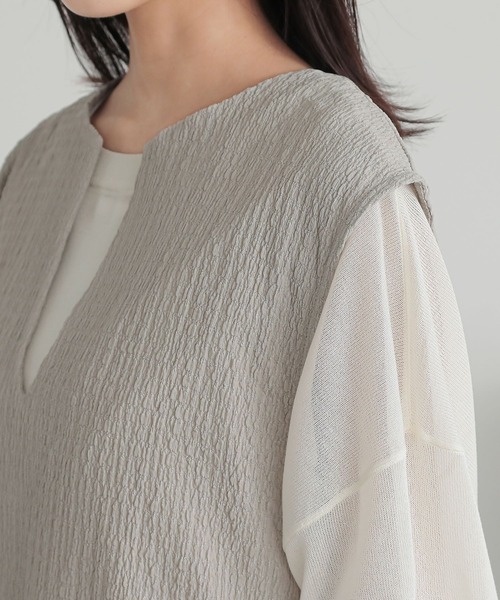 n'OrLABEL（ノアールレーベル）の「『脇リボンベスト』（ベスト・レディース・ブラック/グレイッシュベージュ・FREE）」の22枚目の写真